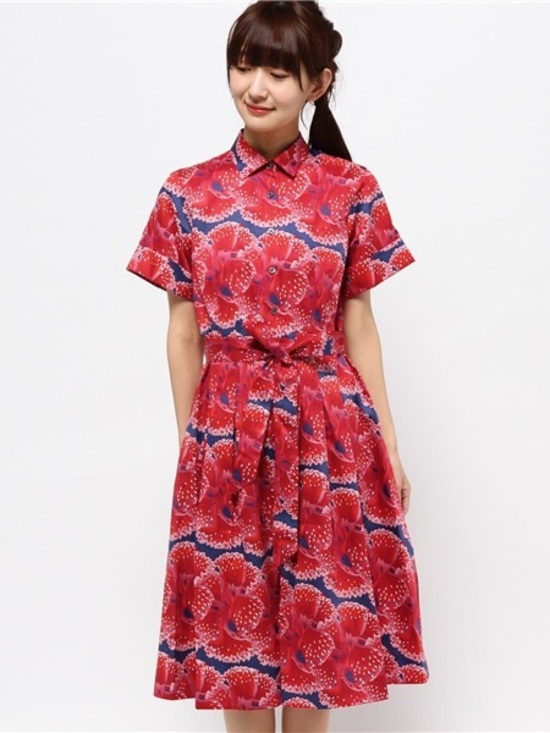Brooks Brothers Dresses & Skirts - Zac Posen Brooks Brothers Red Floral Shirt Dress
